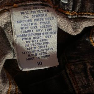 Bell Bottom Jeans with rhinestone pockets